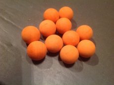 Balle Jupiter orange qui ne glisse pas (rugueux), 11 pièces
