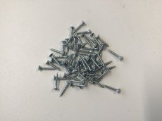 set schroefjes (64 stuks) voor aluminium plaatjes rond + aluminium plaatjes ruit